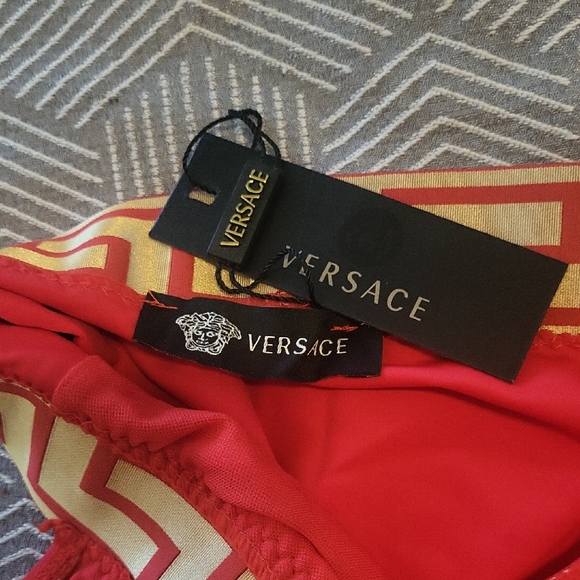 Versace Red and Gold Swimwear - Picture 3 of 6
